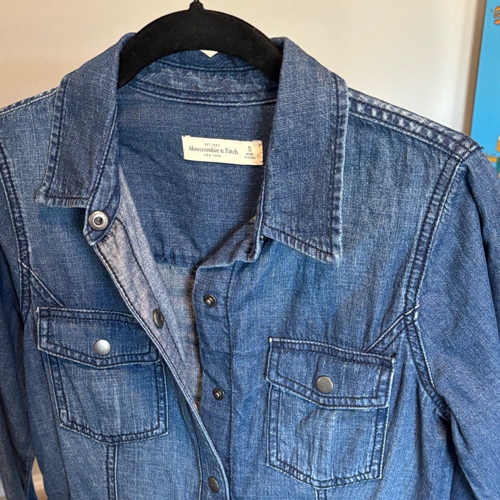 Abercrombie & Fitch Denim Shirt Dress - Picture 3 of 13